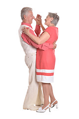 Image showing elderly couple dancing