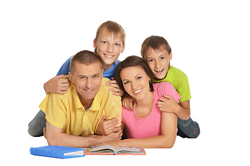 Image showing  Family on a floor 