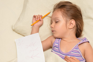 Image showing Charming little girl 