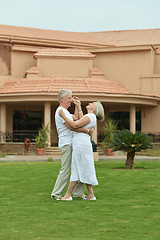 Image showing Senior couple dancing