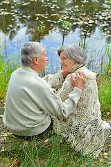 Image showing  Happy elderly couple 
