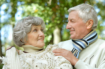 Image showing Mature couple outdoors