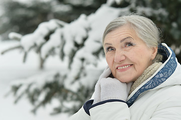 Image showing beautiful old woman