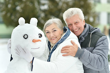 Image showing Portrait of elderly couple