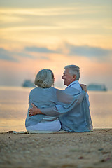 Image showing  couple at sea 