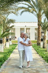 Image showing couple at tropic hotel 