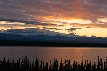 Image showing Willow Lake Southeast Alaska Wrangell St. Elias National Park