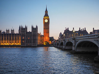 Image showing Houses of Parliament in London