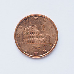 Image showing Italian 5 cent coin