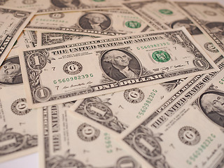 Image showing Dollar notes 1 Dollar