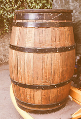 Image showing Retro looking Barrel cask