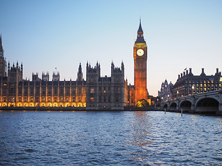 Image showing Houses of Parliament in London