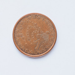 Image showing Slovenian 5 cent coin