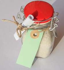 Image showing Bath salts jar