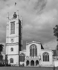 Image showing Black and white St Margaret Church in London