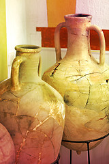 Image showing Vintage large jugs 