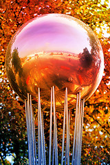 Image showing Beautiful ball fountain 