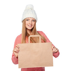 Image showing Winter shopping concept.