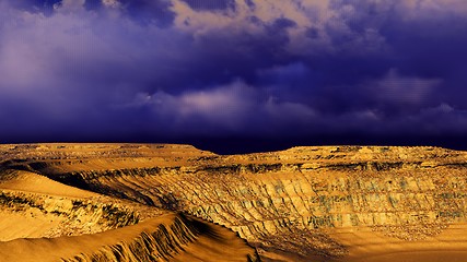 Image showing Volcanic landscape panorama