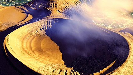 Image showing Volcanic landscape panorama