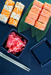 Image showing fresh sushi 