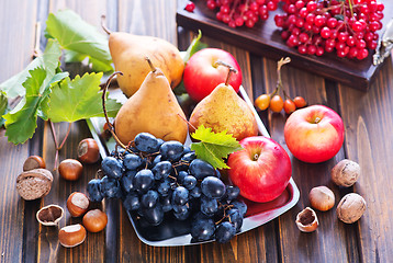 Image showing autumn fruits