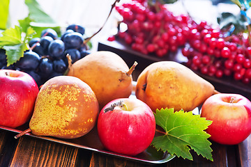 Image showing autumn fruits