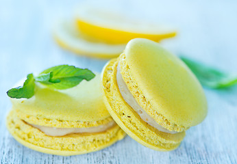 Image showing lemon macaroons