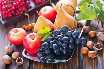 Image showing autumn fruits