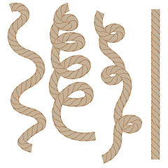 Image showing Rope Set Isoated