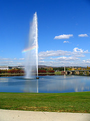 Image showing fountain lake