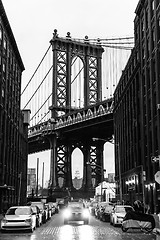 Image showing Manhattan Bridge, New York City, USA.