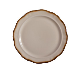 Image showing Vintage empty plate