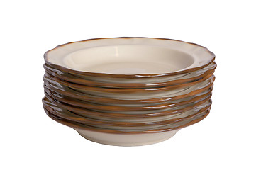 Image showing Vintage empty plate