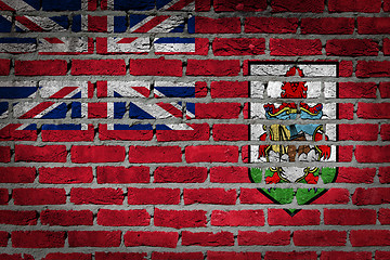 Image showing Dark brick wall - Bermuda