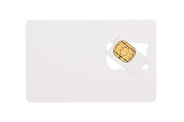 Image showing Blank sim card