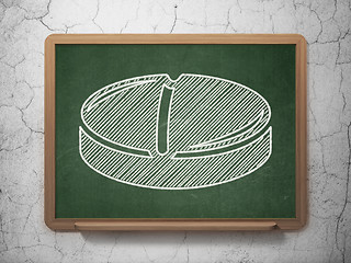 Image showing Health concept: Pill on chalkboard background