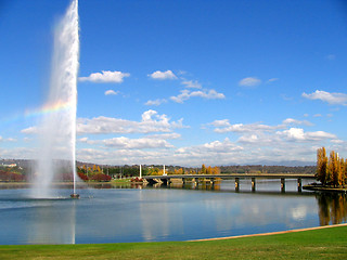 Image showing beautiful fountain lake