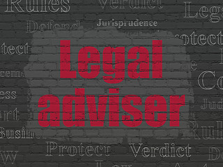 Image showing Law concept: Legal Adviser on wall background