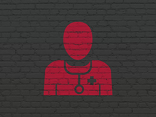 Image showing Healthcare concept: Doctor on wall background