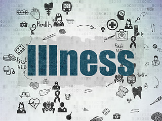 Image showing Health concept: Illness on Digital Paper background