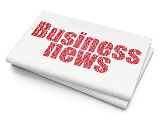 Image showing News concept: Business News on Blank Newspaper background