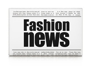 Image showing News concept: newspaper headline Fashion News