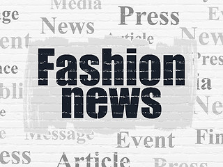 Image showing News concept: Fashion News on wall background