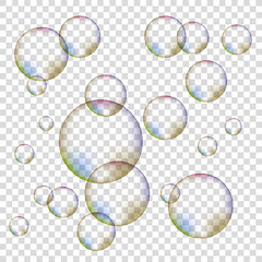 Image showing Set of Colorful Bubbles