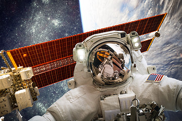 Image showing Astronaut in outer space