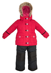 Image showing Childrens snowsuit fall