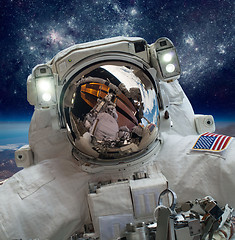 Image showing Astronaut in outer space