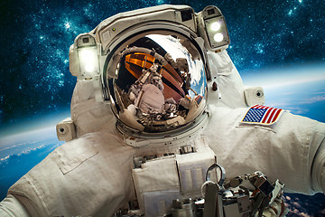 Image showing Astronaut in outer space