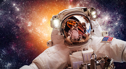 Image showing Astronaut in outer space